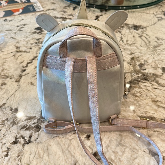 Under one sky unicorn backpack with raccoon tail (faux) - Picture 6 of 9